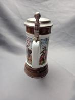 Vintage Bierpul met Tinnen Deksel, Antiek en Kunst, Antiek | Keramiek en Aardewerk, Ophalen of Verzenden