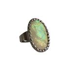 Nieuwe retro PARELMOER ring ovaal antiek look, Nieuw, Ophalen of Verzenden, X, Dame