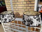 Twee lampenkappen Barok stijl, Huis en Inrichting, Barok, Zwart, Rond, Ophalen of Verzenden