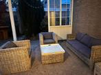 Mooie loungeset, Tuin en Terras, Tuintafels, Ophalen, Zo goed als nieuw, Rechthoekig, Wicker