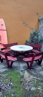 Picknicktafel 8 persoons - Houten tuintafel, Tuin en Terras, Picknicktafels, Ophalen