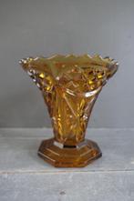 Art Deco Scailmont vaas persglas amber Rudolf Schötter, Antiek en Kunst, Antiek | Vazen, Verzenden