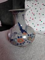 Aziatische vaas met bloemen en vogel decor, Antiek en Kunst, Antiek | Vazen, Ophalen of Verzenden