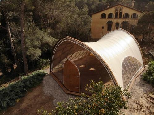 Luxe Glamping Droom: Strohboid Tenten, Zo Goed Als Nieuw!, Caravans en Kamperen, Tenten, Nieuw, Ophalen of Verzenden
