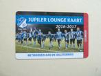 Eindhoven Jupiler Lounge kaart. 2016/2017, Verzamelen, Sportartikelen en Voetbal, Ophalen of Verzenden, Zo goed als nieuw, Overige binnenlandse clubs