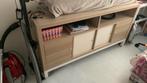 Ikea Kallax tv-kast met 4 deurtjes izgs, Ophalen, Overige materialen, 100 tot 150 cm, Zo goed als nieuw