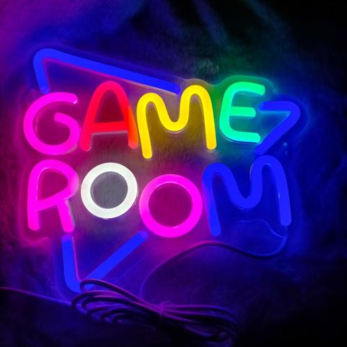 Neon LED verlichting 'Game Room' 2 op plexiglas, Verzamelen, Merken en Reclamevoorwerpen, Nieuw, Lichtbak of (neon) lamp, Ophalen of Verzenden