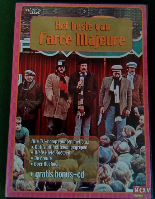 Het beste van Farce Majeure dvd en cd met Ted de Braak ea, Cd's en Dvd's, Dvd's | Cabaret en Sketches, Zo goed als nieuw, Stand-up of Theatershow