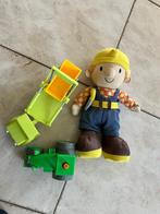 Bob de Bouwer knuffel + 2 wagens, Ophalen of Verzenden, Gebruikt, Jongen of Meisje