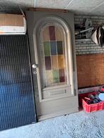 Prachtige voordeur met glas in lood isolatieglas, Doe-het-zelf en Verbouw, Deuren en Horren, Ophalen, 80 tot 100 cm, 200 tot 215 cm