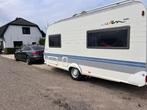 Hobby de luxe 440 2002 met mover, Caravans en Kamperen, Caravans, 90 kg, Schokbreker, Hobby, Omvormbare zithoek