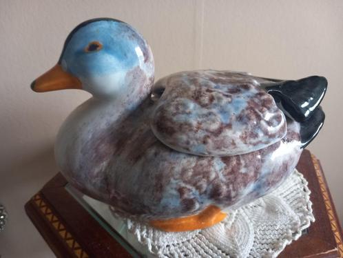 Prachtige eend/Bordallo Pinheiro, Antiek en Kunst, Kunst | Beelden en Houtsnijwerken, Ophalen of Verzenden