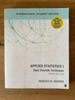 Applied Statistics 1❗️ Basic Bivariate Techniques tilburg, Ophalen of Verzenden, Zo goed als nieuw