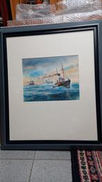 Litho Sleepboot Limburg - Ad. M. Oudes, Ophalen