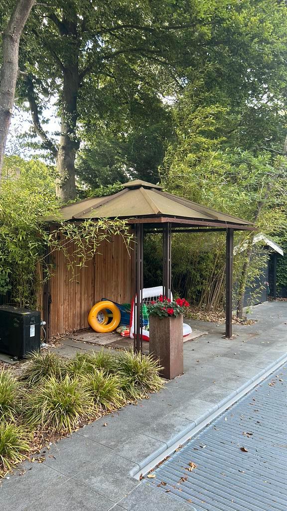 Cortenstaal Prieel, Tuin en Terras, Overkappingen, Gebruikt, Ophalen