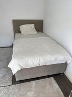 bed, Huis en Inrichting, Slaapkamer | Bedden, 120 cm, Crème, Stof, Eenpersoons