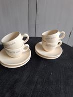 Riviera Maison Expresso kopjes 4 stuks, Huis en Inrichting, Keuken | Servies, Ophalen, Zo goed als nieuw, Overige stijlen, Kop(pen) en/of Schotel(s)