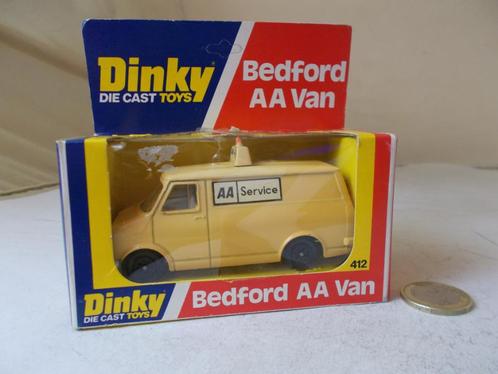 1977 Dinky Toys 412 BEDFORD AA VAN + ORIGINEEL DOOSJE!, Hobby en Vrije tijd, Modelauto's | 1:43, Zo goed als nieuw, Bus of Vrachtwagen