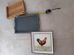 Decoratie dienbladen hout als nieuw., Huis en Inrichting, Woonaccessoires | Dienbladen, Ophalen of Verzenden, Zo goed als nieuw