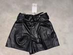 Nieuw Zara nep leren bermuda short broek zwart mt XS, Kort, Zwart, Ophalen of Verzenden, Zo goed als nieuw