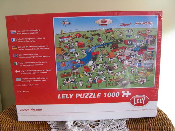 NIEUW in SEAL * collectors item * Lely Maassluis *, Hobby en Vrije tijd, Denksport en Puzzels, Nieuw, Legpuzzel, 500 t/m 1500 stukjes