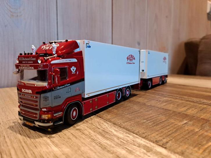 Tekno Scania R Streamline van NC Christensen, Hobby en Vrije tijd, Modelauto's | 1:50, Nieuw, Bus of Vrachtwagen, Tekno, Ophalen of Verzenden