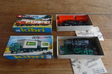 2 x Kibri bouwdozen MAN vrachtwagens Trailer H0 10172 10270 beschikbaar voor biedingen