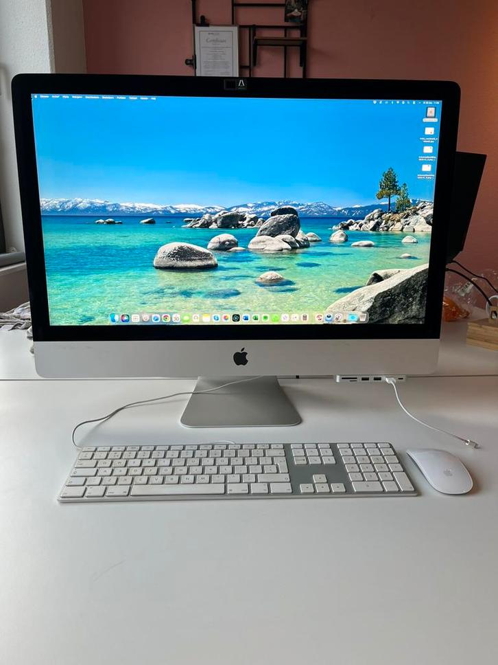 iMac Retina 5k, 27-inch, 2020 silver grey, Computers en Software, Apple Desktops, Zo goed als nieuw, iMac, 3 tot 4 Ghz, 8 GB, Ophalen