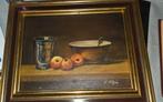 Stilleven met Appels en Kom, Antiek en Kunst, Kunst | Schilderijen | Klassiek, Ophalen of Verzenden