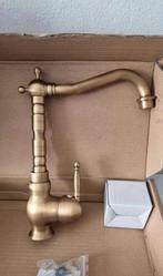 Landelijke mengkraan, messing, antiek, brons, keukenkraan, Minder dan 50 cm, Nieuw, Ophalen of Verzenden, Minder dan 25 cm