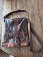 Vintage leren schoudertas SPIKES & SPARROW, Sieraden, Tassen en Uiterlijk, Tassen | Schoudertassen, Overige merken, Bruin, Ophalen of Verzenden
