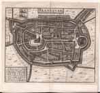 Franeker. Franequer Plattegrond v.de stad Guicciardini 1660, Antiek en Kunst, Ophalen of Verzenden