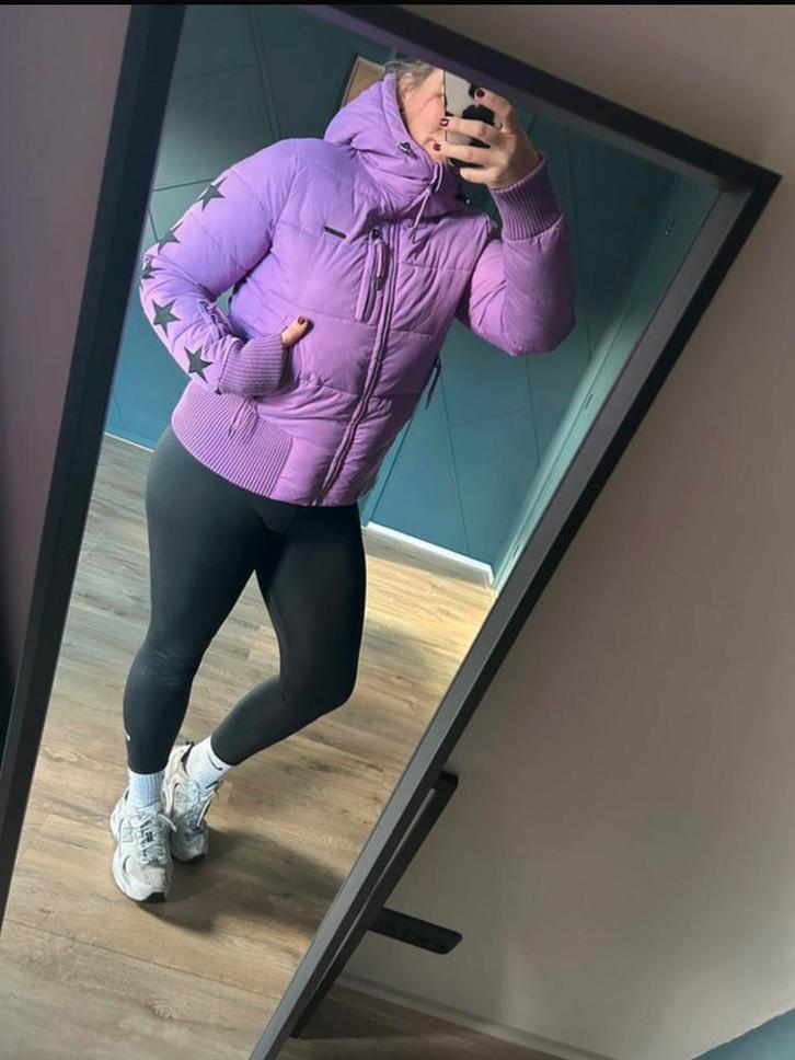 Mooie airforce ski-jas maat L 💜, Kleding | Dames, Wintersportkleding, Zo goed als nieuw, Jack, Ophalen of Verzenden