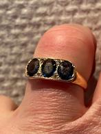 Art deco geel gouden ring stenen 750-18 karaat, Sieraden, Tassen en Uiterlijk, Antieke sieraden, Verzenden, Goud, Ring