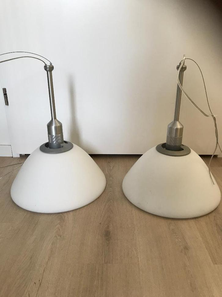 Twee Luceplan D60 Miranda Hanglampen Italy Paolo Rizzatto, Huis en Inrichting, Lampen | Hanglampen, Gebruikt, Minder dan 50 cm
