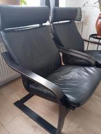 1 heerlijke relax stoel van Ikea van echt leer, Huis en Inrichting, Fauteuils, Ophalen, 75 tot 100 cm, Leer