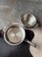 Braadpan hapjespan en vergiet, Huis en Inrichting, Keuken | Potten en Pannen, Ophalen of Verzenden, Nieuw, Gietijzer, Koekenpan of Braadpan