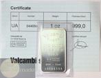 Zilver 999/1000 - Baar 1 Oz. Valcambi Suisse, Ophalen of Verzenden, Zilver