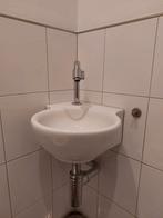 Sphinx Hoekwastafel met Hansa Kraan, Doe-het-zelf en Verbouw, Ophalen, Gebruikt, Chroom, Wastafel