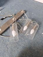 Moderne Hanglamp met Glazen Kapjes, Huis en Inrichting, Ophalen, Zo goed als nieuw, Glas, Modern