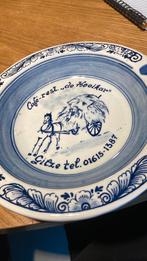 Delfts blauw wandbord “ de Hooikar” Gilze, Ophalen of Verzenden