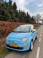 Fiat 500 1.2 C 2015 Blauw Vintage, Auto's, 1242 cc, 4 cilinders, 840 kg, Elektrische ramen