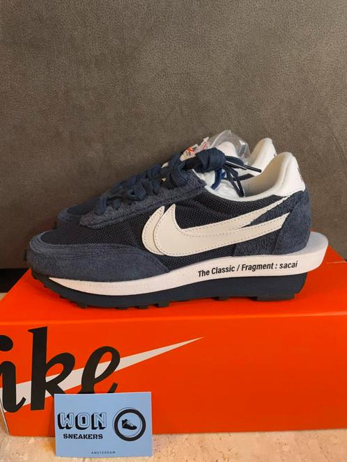 Nike LD Waffle Sacai Fragment Blue Void EU 40,5 - US 7,5, Kleding | Heren, Schoenen, Nieuw, Blauw, Ophalen of Verzenden