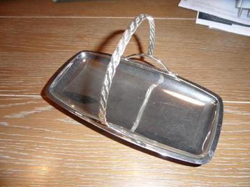 In goede staat: silver-plated bonbonschaal op voetje beschikbaar voor biedingen