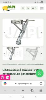 Uitdraaisteun Caravan 750kg, spindel 62cm lang, Caravans en Kamperen, Caravan accessoires, Ophalen, Nieuw