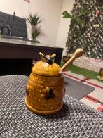 Honingpot met lepel - Keramiek, Ophalen of Verzenden, Zo goed als nieuw