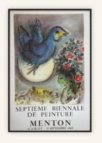 Marc Chagall - Biennale de Menton : Colombe bleue, Antiek en Kunst, Ophalen of Verzenden