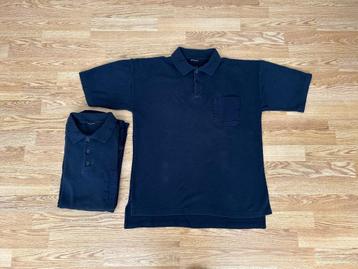 2x donkerblauwe polo maat L beschikbaar voor biedingen
