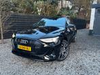 NL Audi e-tron 82k sline 313pk edition black 1st eigenaar, Automaat, 1800 kg, 124 €/maand, Leder en Stof