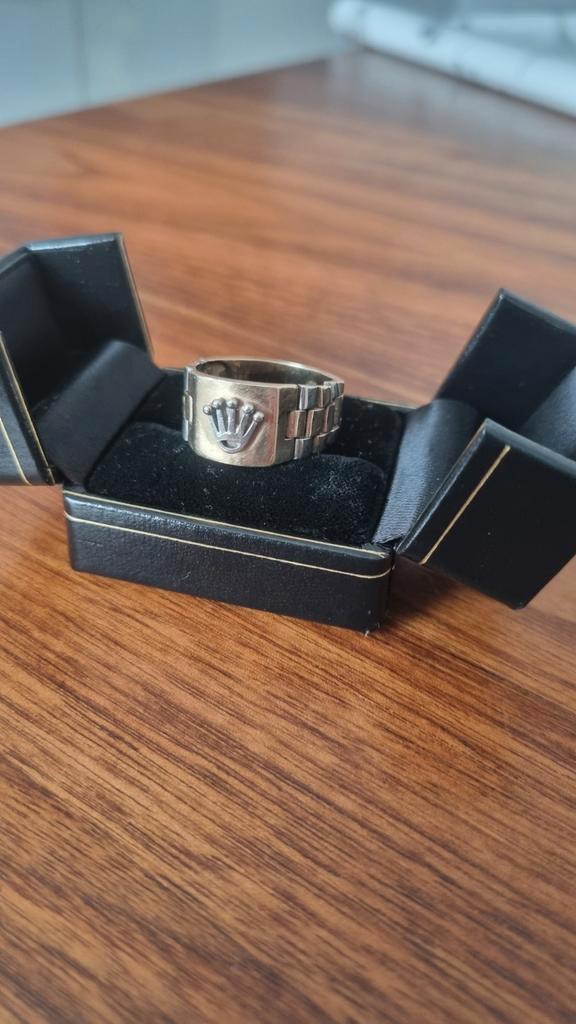 14k goud Rolex Heren Ring Bicolor 585 Goud, Sieraden, Tassen en Uiterlijk, Ringen, Gebruikt, Heer, Goud, Goud, Ophalen of Verzenden